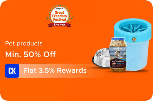 Amazon: Minimum 50% off on Pet products + Flat 3.5% Rewards